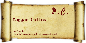 Magyar Celina névjegykártya
